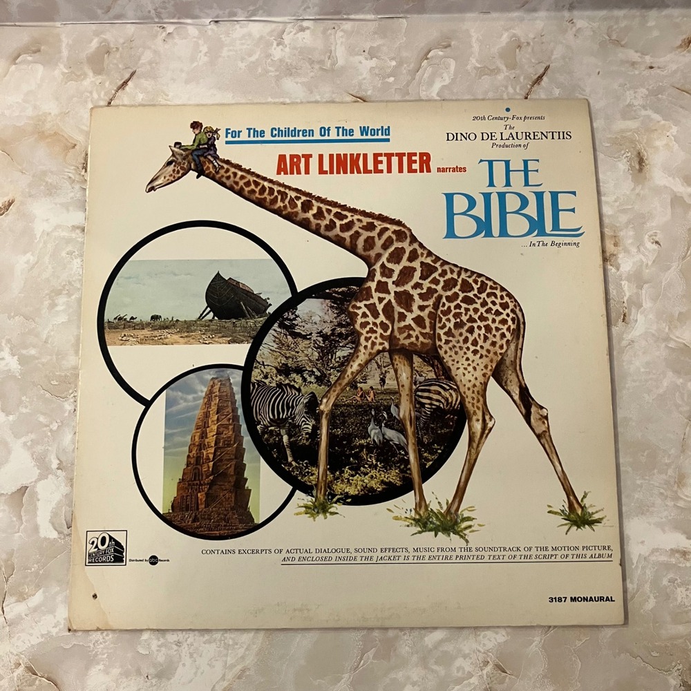 For The Children Of The World Art Linkletter Narrates The Bible Dino De Luarenti
